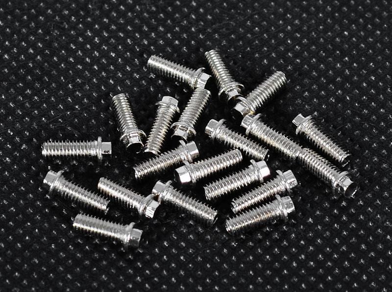 RC4WD Miniature Scale Hex Bolts (M3x8mm) (Silver) (Z-S0695)