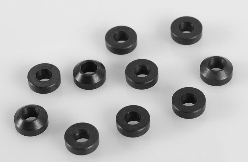 RC4WD Heavy Duty Steel Black 3mm Con Washers (10) (Z-S0843)
