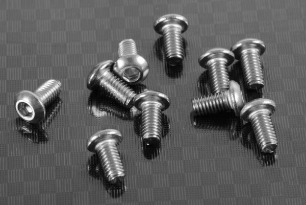 RC4WD Button Head Cap Screws M3 x 6mm (10) (Z-S0960)