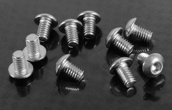 RC4WD Button Head Cap Screws M4 x 6mm (10) (Z-S0967)