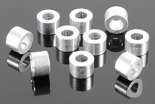 RC4WD 4mm Silver Spacer with M3 Hole (10) (Z-S0983)