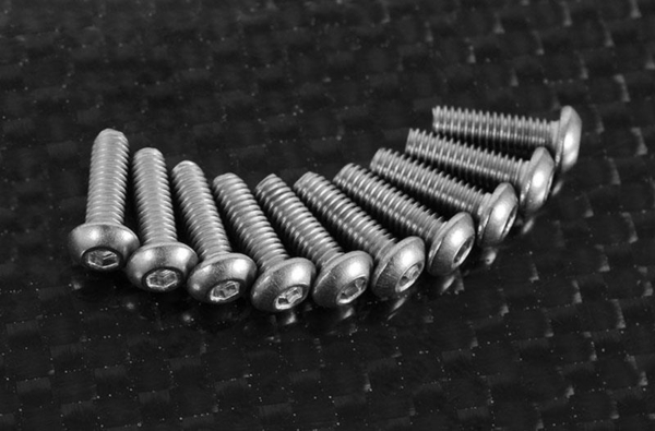 RC4WD Button Head Cap Screws M2.5 x 8mm (10) (Z-S1227)