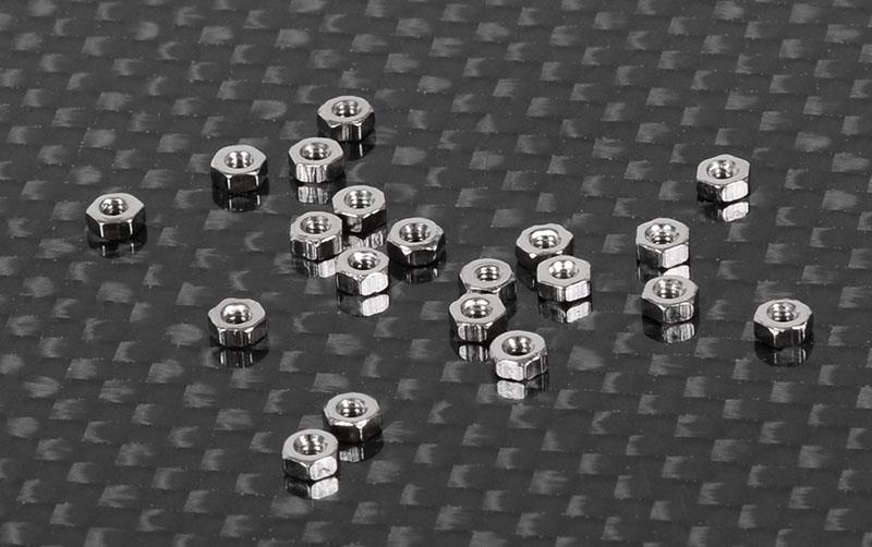 RC4WD Regular M1.6 Nuts (Silver) (Z-S1230)