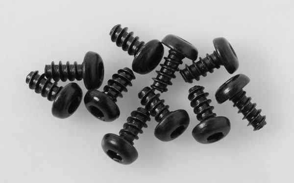 RC4WD Button Head Self Tapping Screws M3 X 6mm (Black) (Z-S1574)