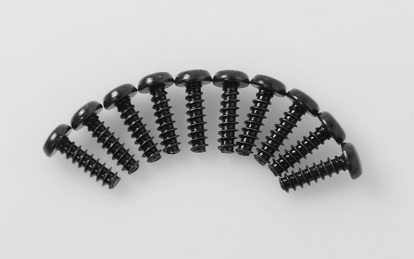 RC4WD Button Head Self Tapping Screws M3 X 10mm (Black) (Z-S1578)