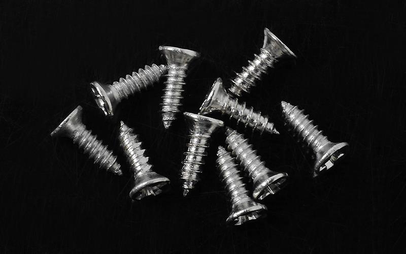 RC4WD Flat Head Self Tapping Screw 1.6 X 6mm (Silver) (Z-S1586)