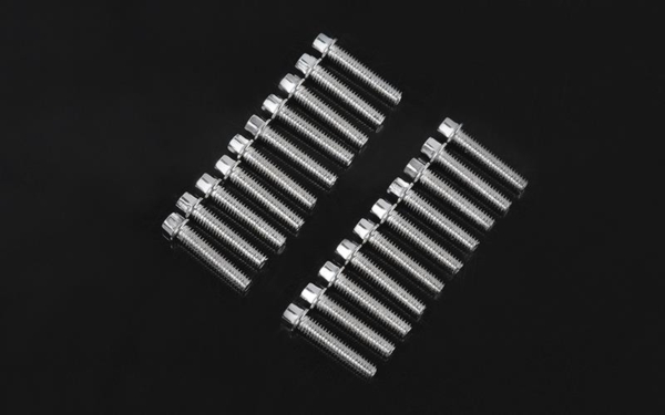 RC4WD Miniature Scale Hex Bolts (M2.5 X 12mm) (Silver) (Z-S1598)