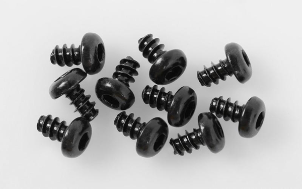 RC4WD Button Head Self Tapping Screws M3 X 5mm (Black) (Z-S1689)