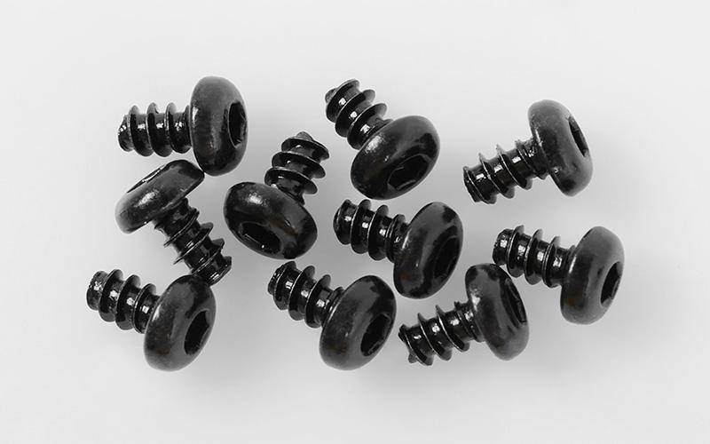 RC4WD Button Head Self Tapping Screws M3 X 5mm (Black) (Z-S1689)