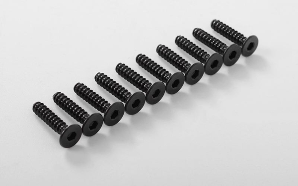 RC4WD Flat Head Self Tapping Screws M3 x 14mm (Black) (Z-S1704)