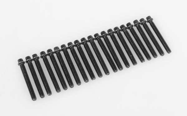 RC4WD Miniature Scale Hex Bolts (M2 x 16mm) (Black) (Z-S1711)