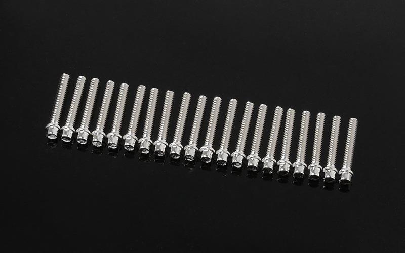 RC4WD Miniature Scale Hex Bolts (M2 x 12mm) (Silver) (Z-S1727)