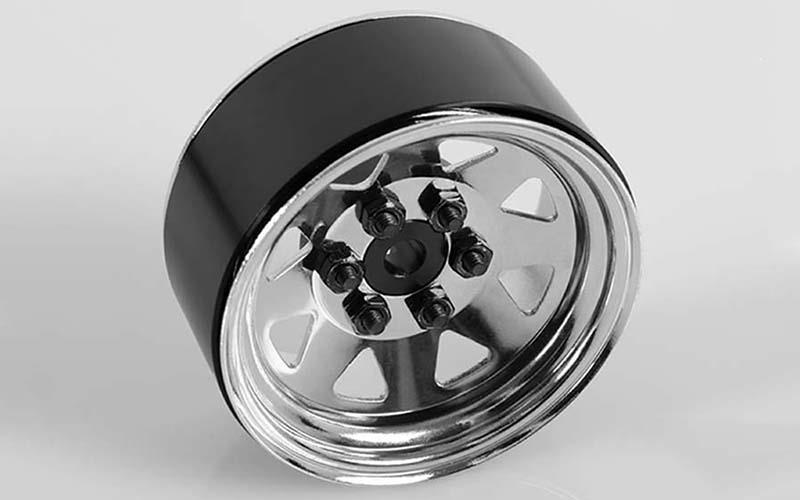 RC4WD 6 Lug Wagon 1.9 Steel Stamped Beadlock Wheels (Chrome) (Z-W0002)
