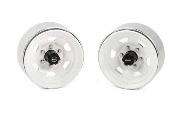 RC4WD Stamped Steel 1.7 Beadlock SR5 Wheels (White/Black) (Z-W0066)