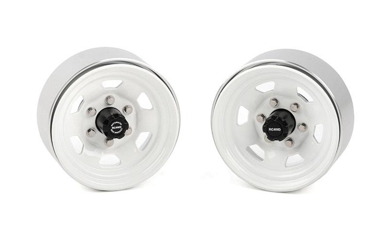 RC4WD Stamped Steel 1.7 Beadlock SR5 Wheels (White/Black) (Z-W0066)