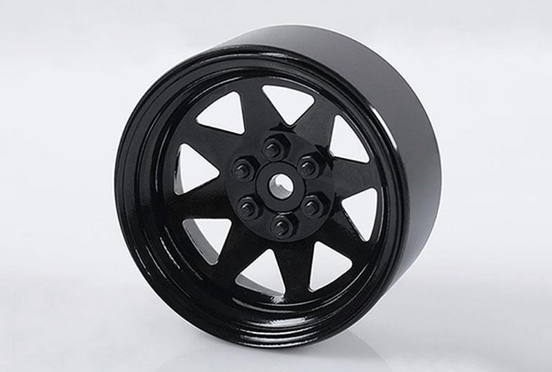 RC4WD 6 Lug Wagon 2.2 Steel Stamped Beadlock Wheels (Black) (Z-W0190)