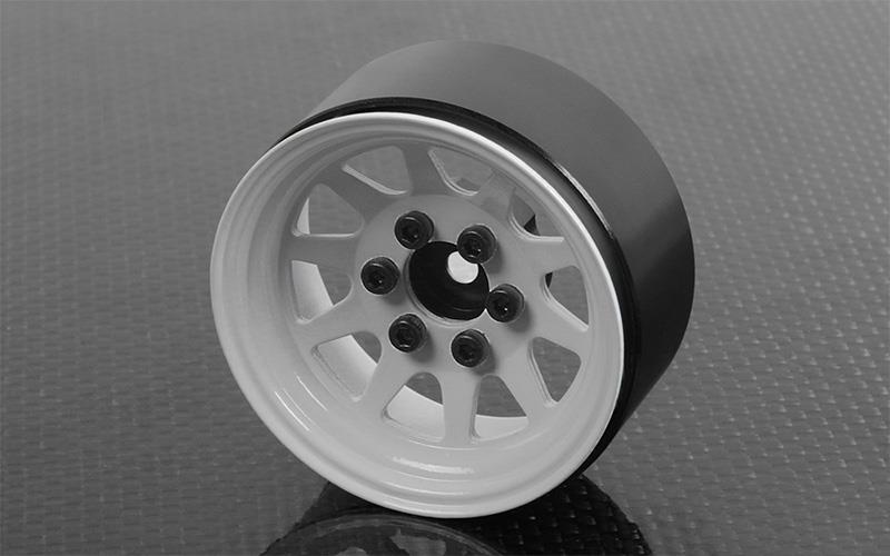 RC4WD OEM Stamped Steel 1.9 Beadlock Wheels (White) (Z-W0208)