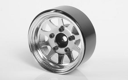 RC4WD OEM Stamped Steel 1.55 Beadlock Wheels (Chrome) (Z-W0264)
