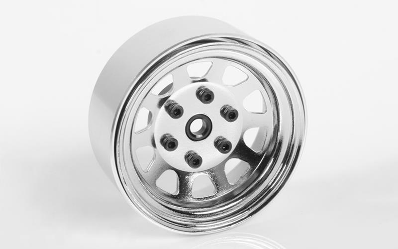 RC4WD Stamped Steel 1.7 Beadlock Wagon Wheels (Chrome) (Z-W0271)