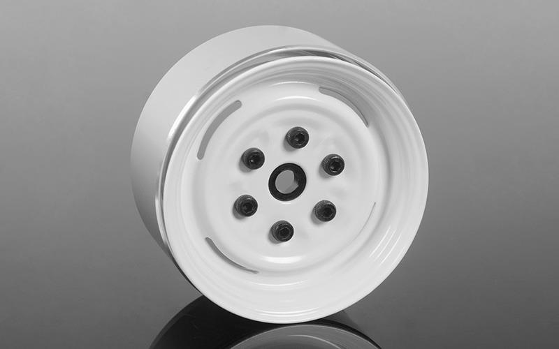 RC4WD Vintage Yota 6 Lug Stamped Steel 1.55 Beadlock Wheels (White) (Z-W0288)