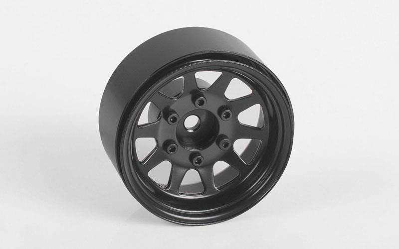 RC4WD OEM 6-Lug Stamped Steel 1.55 Beadlock Wheels (Black) (Z-W0310)