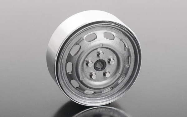 RC4WD Stamped Steel 1.7 10-Oval Hole Wheels (Plain) (Z-W0312)