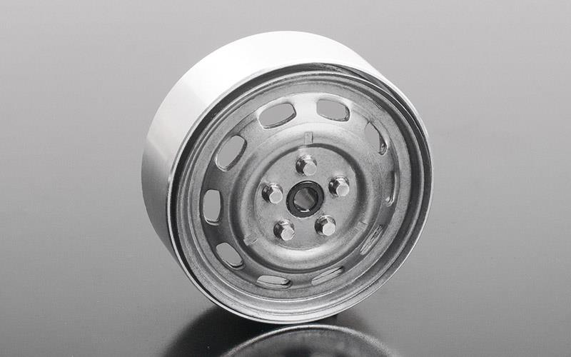RC4WD Stamped Steel 1.7 10-Oval Hole Wheels (Plain) (Z-W0312)