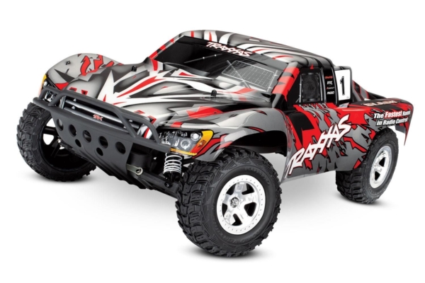 Volledig gespoten body, rood, voor de Traxxas Slash/Slayer