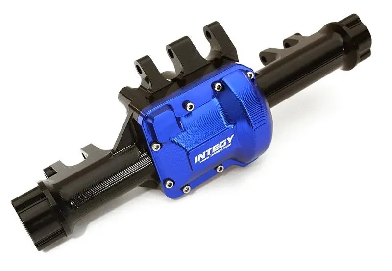 Integy Billet Machined Rear Axle Housing for Traxxas TRX-4 (C28002BLUE)