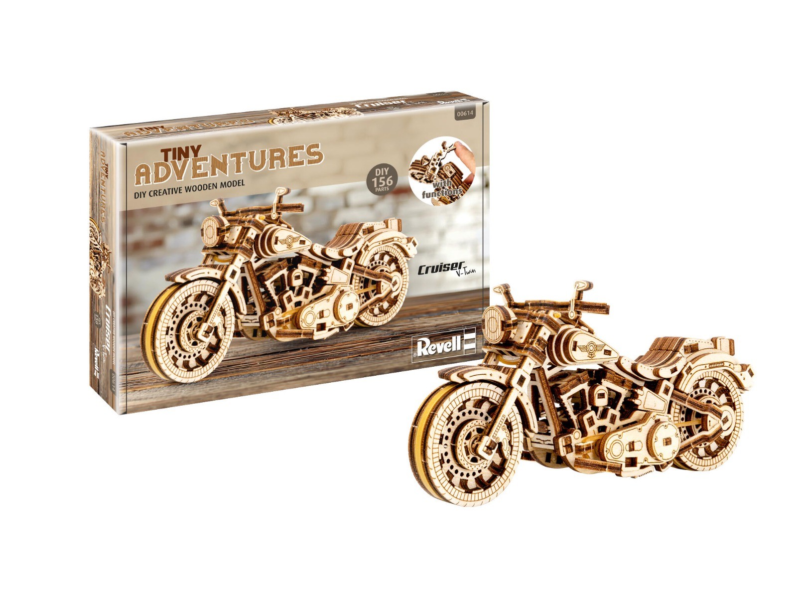 Revell Tiny Adventures - Cruiser V-Twin (houten bouwset)