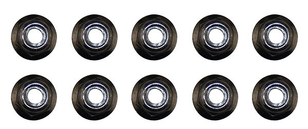 Axial - M4 Nylon lock nut black (10pcs) (AXA1045)