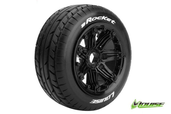 Louise B-Rocket Voorbanden Set - Velgen Zwart - Hex 24mm