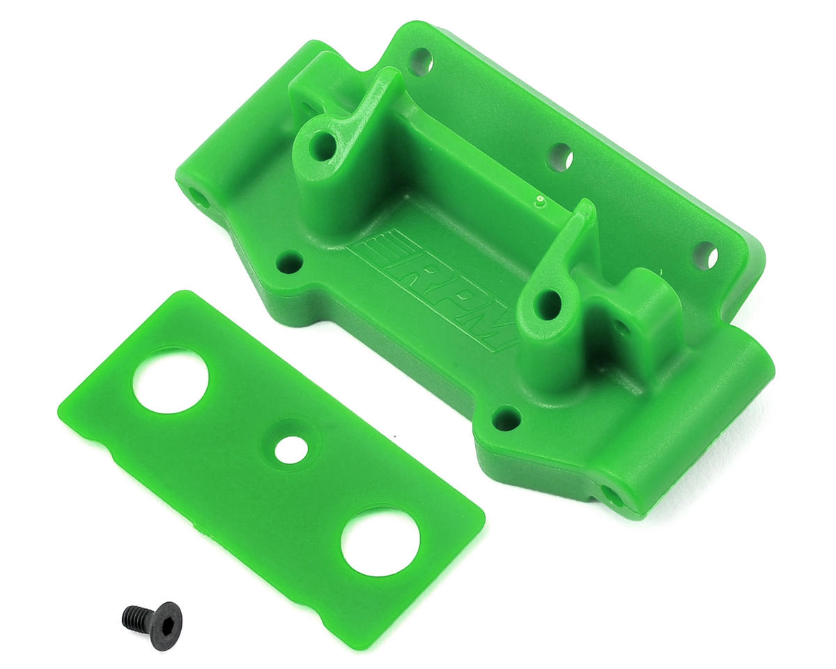 RPM Front Bulkhead, Green - Slash 2WD, Nitro Slash, Bandit, Nitro Rustler, Nitro Stampede