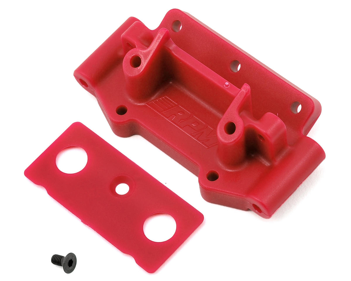 RPM Front Bulkhead, Red - Slash 2WD, Nitro Slash, Bandit, Nitro Rustler, Nitro Stampede