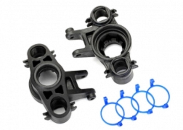 Traxxas Axle carriers, left & right (1 each) (use with 8x16mm & 17x26mm ball bearings)/ dust boot retainers (4) (TRX-8635)