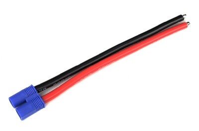 EC3 Vrouw stekker met 12AWG silicone kabel (10cm)