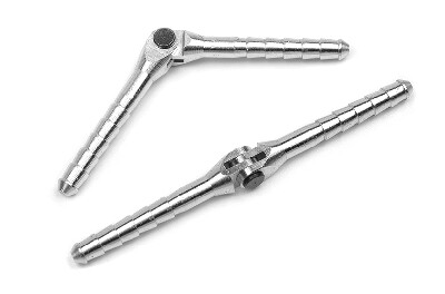 Aluminium stiftscharnier - Dia. 3x50mm - Fixed - 2 st