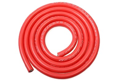 Powerflex PRO+ silicone kabel 8AWG (1m Rood)
