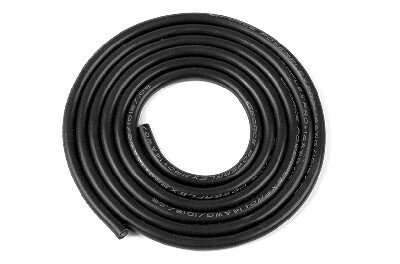 Powerflex PRO+ silicone kabel 14AWG (1m Zwart)