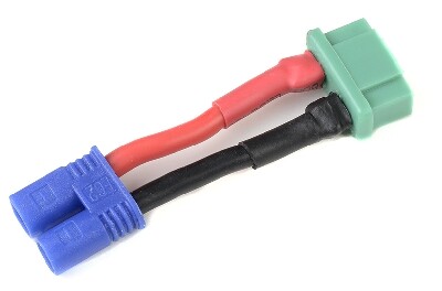 Conversie kabel MPX Vrouw > EC2 Man met silicone kabel 14AWG