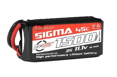 RC Plus Lipo 45c 11,1 volt 1500mah met XT60 stekker