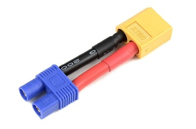 Conversie kabel EC3 Vrouw> XT60 Man met silicone kabel 12AWG