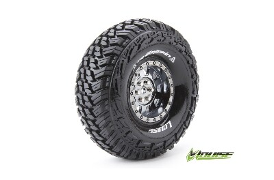 Louise CR-GRIFFIN Banden Set - Super Soft - 1.9" Velgen Zwart/chrome - Hex 12mm