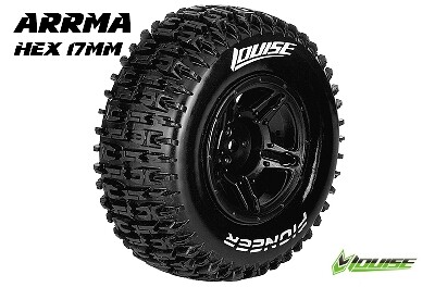 Louise SC-PIONEER Shortcourse Banden Set - Soft - Zwart - Hex 17mm