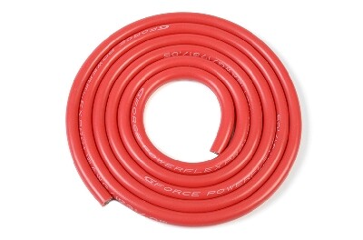 Powerflex PRO+ silicone kabel 14AWG (1m Rood)