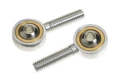 Aluminium bolgewricht met uitwendige M4 draad (geschikt voor M3 schroeven)