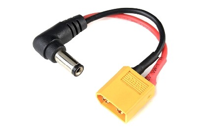 Conversie kabel Fatshark > XT60 Man met 6cm silicone kabel