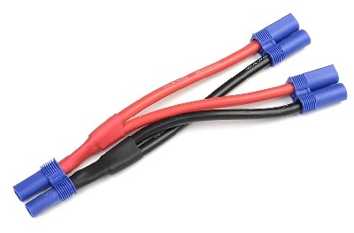 Y-kabel Paralell EC5, silicone kabel 10AWG, 12cm