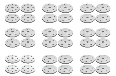 Shock Piston - Composite - 9 versions - 4 pcs-type (C-00180-080)