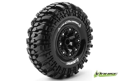 Louise CR-CHAMP Banden Set - Super Soft - 2.2" Velgen Zwart - Hex 12mm